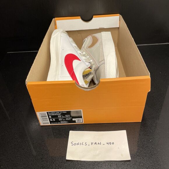 Nike Blazer Low '77 Premium Size 8 Mens Light Bone Gray First Use DH4370 002 - Picture 10 of 11